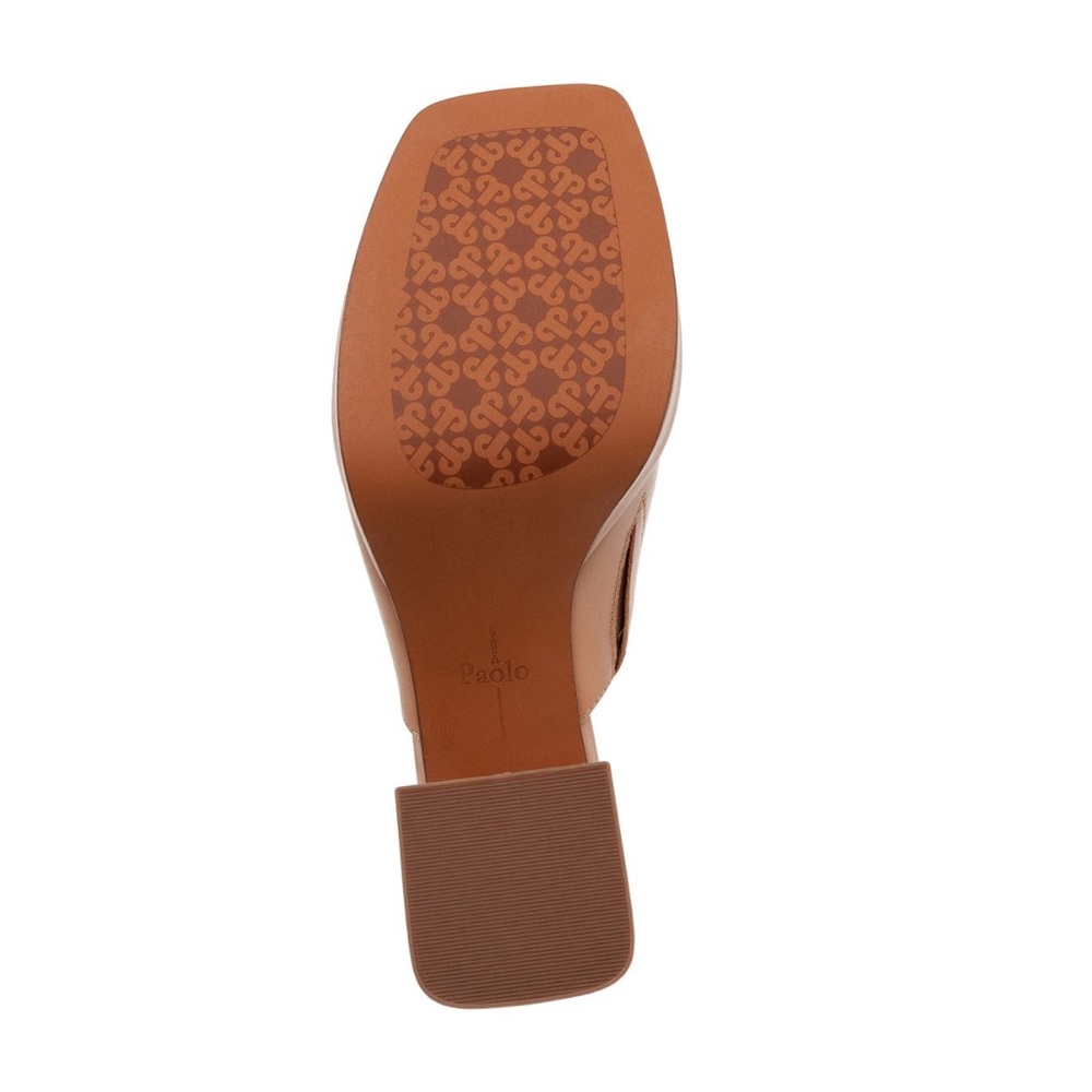 Paolo Tan Leather Mules - Picture 7 of 14